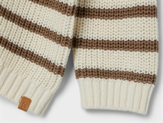 Lil Atelier birch stribet pullover strik bomuld